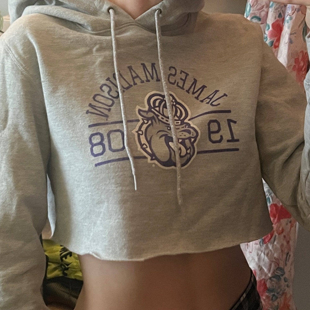 JMU cropped sweatshirt